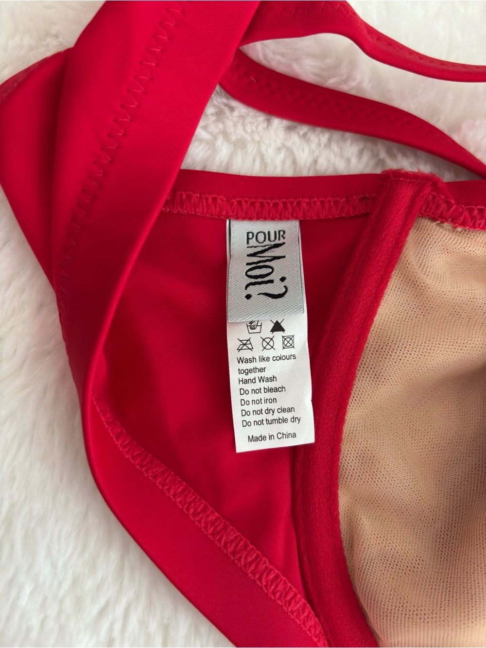 Pour Moi? Getaway Halter Underwire Swim Top in Red Size UK 36F/US 36G NEW Ruffle - Picture 9 of 13